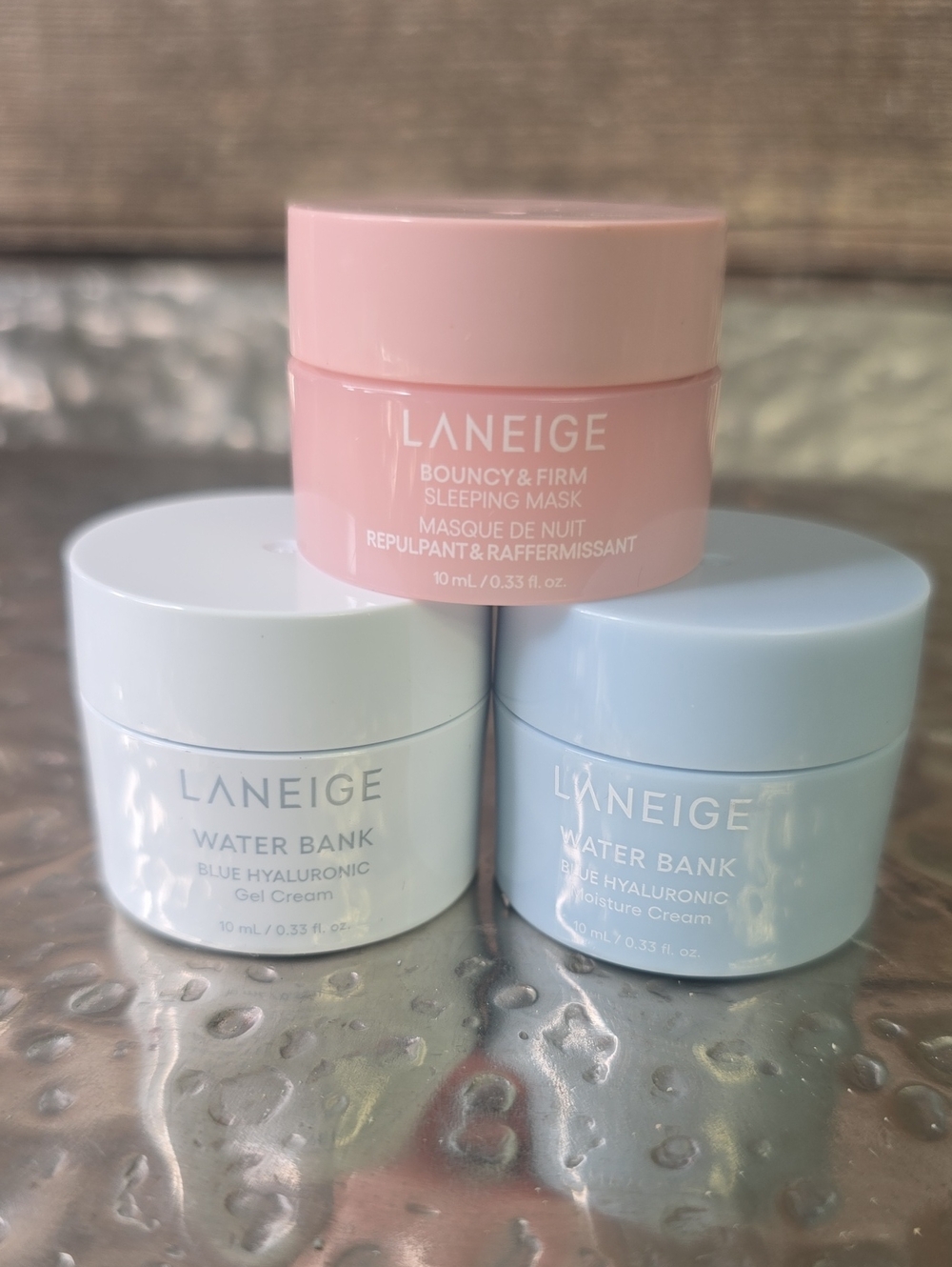 LANEIGE Hydrating Mini Trio - Pink, White, Light Blue, NEW